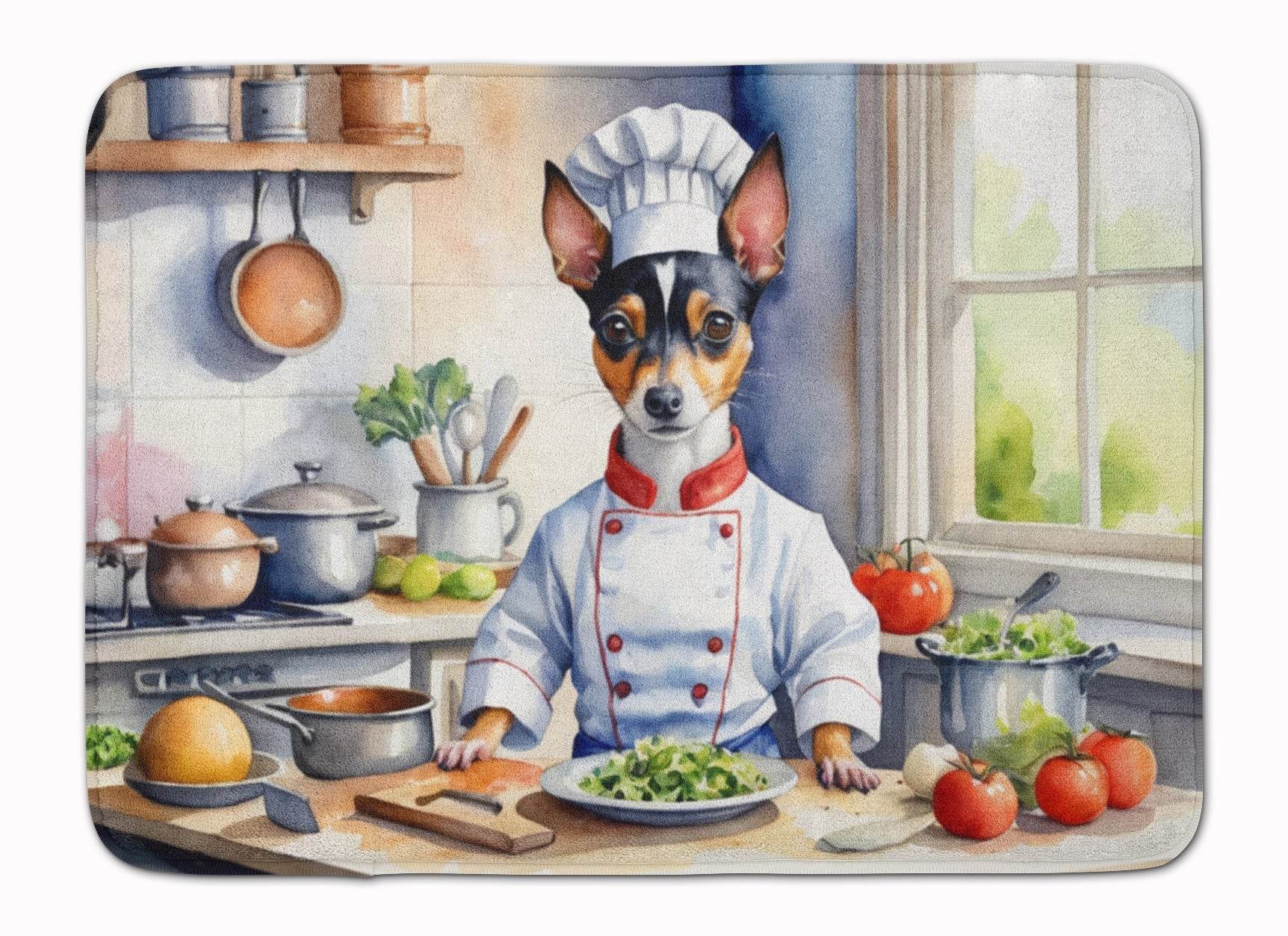 Rat Terrier The Chef Memory Foam Kitchen Mat - Loft&Timber