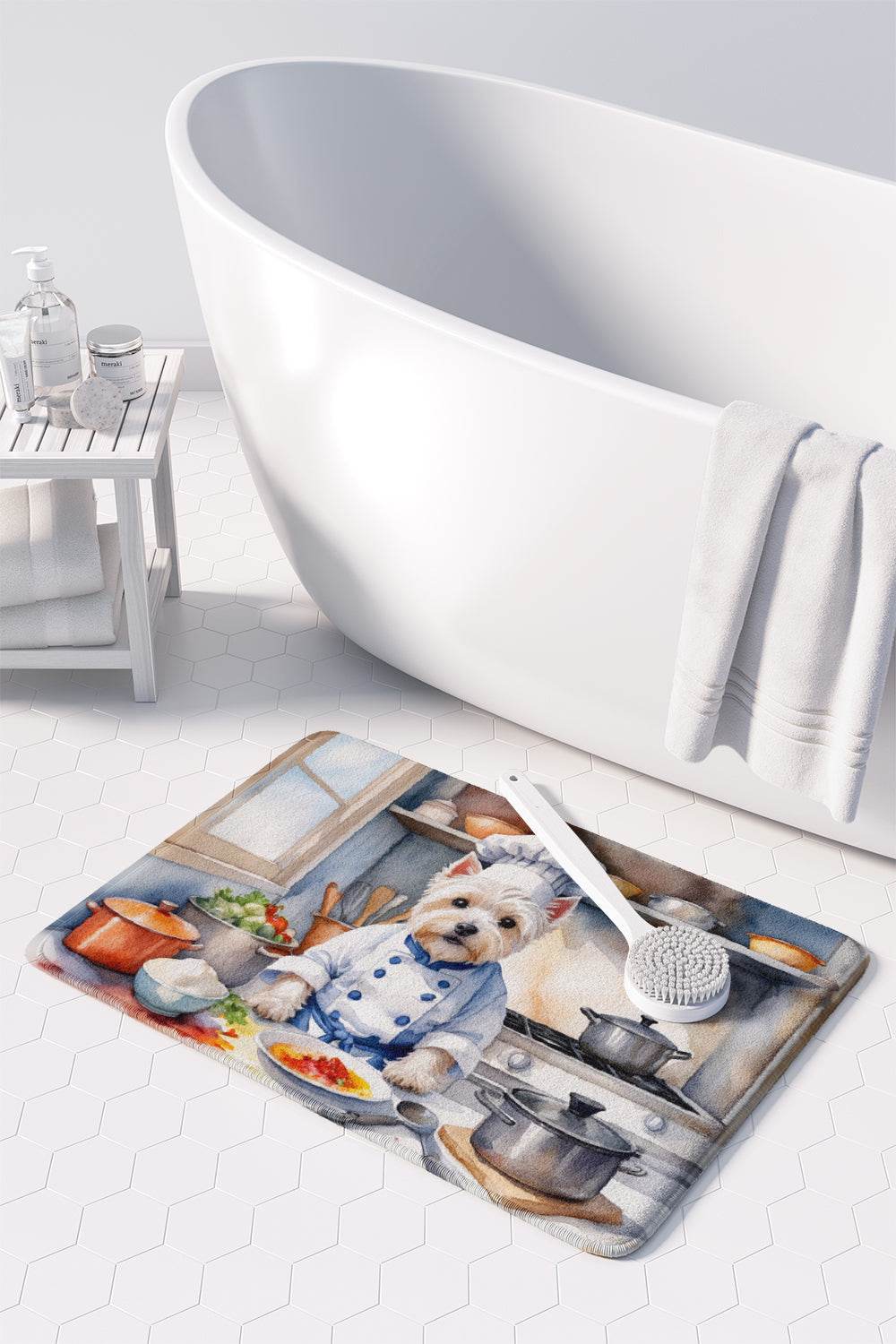 Westie The Chef Memory Foam Kitchen Mat - Loft&Timber
