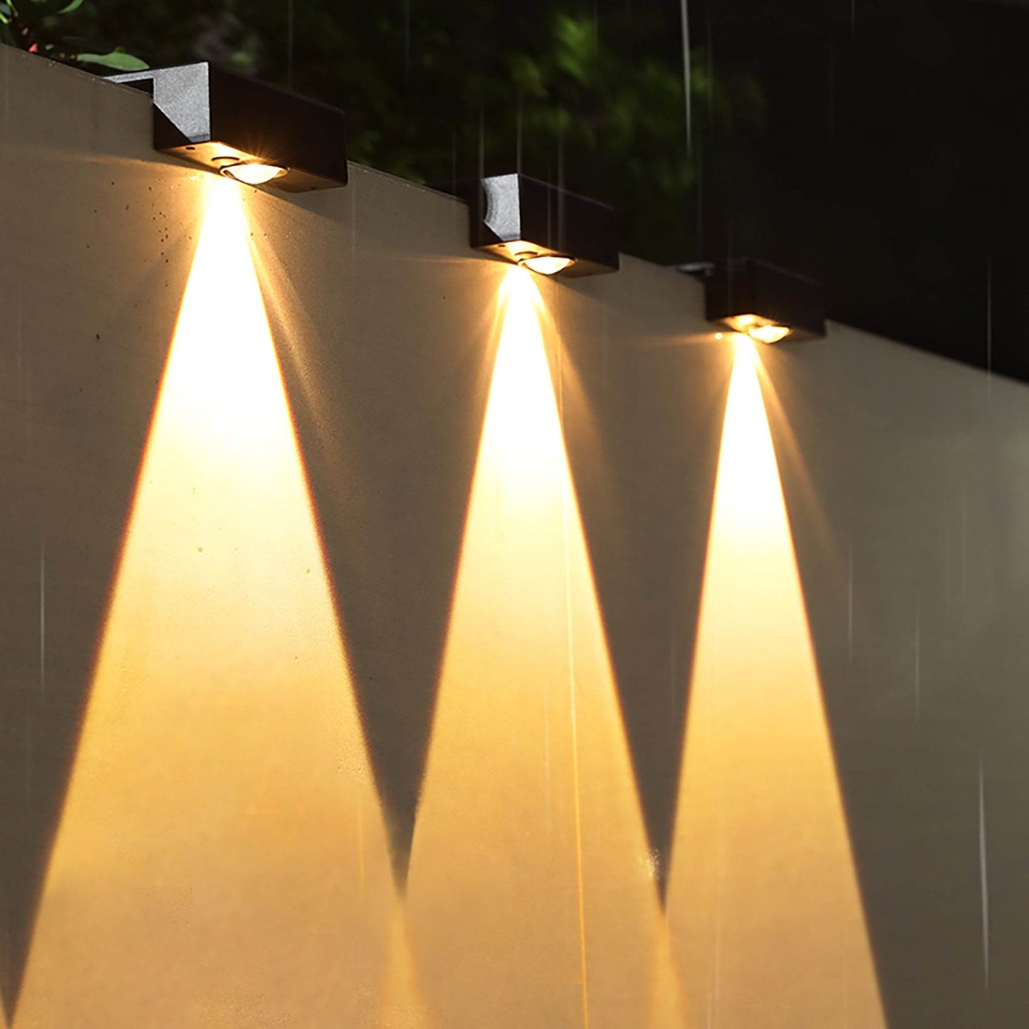 4-Pack Outdoor Solar Powered Deck Lights Wall Lamp - Loft&Timber
