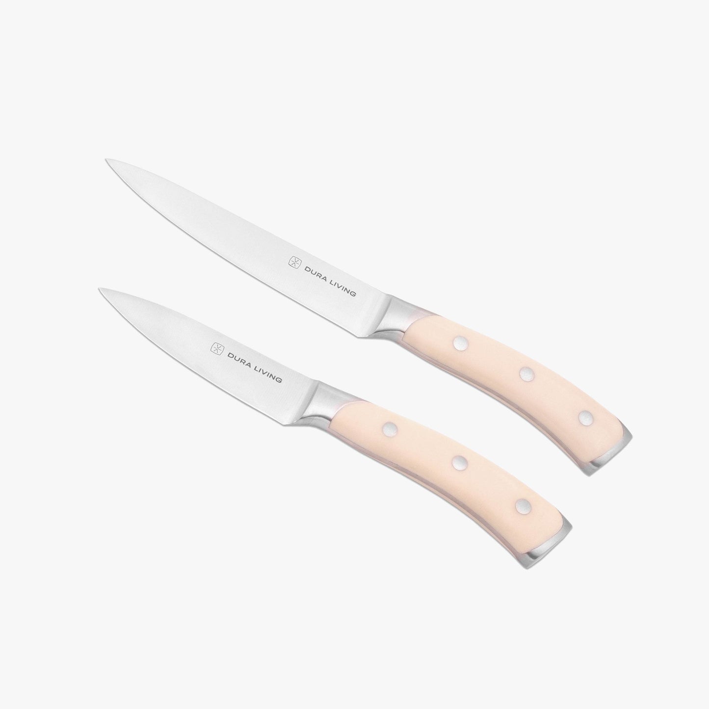 Elite 2-Piece Kitchen Knife Set - Cream - Loft&Timber