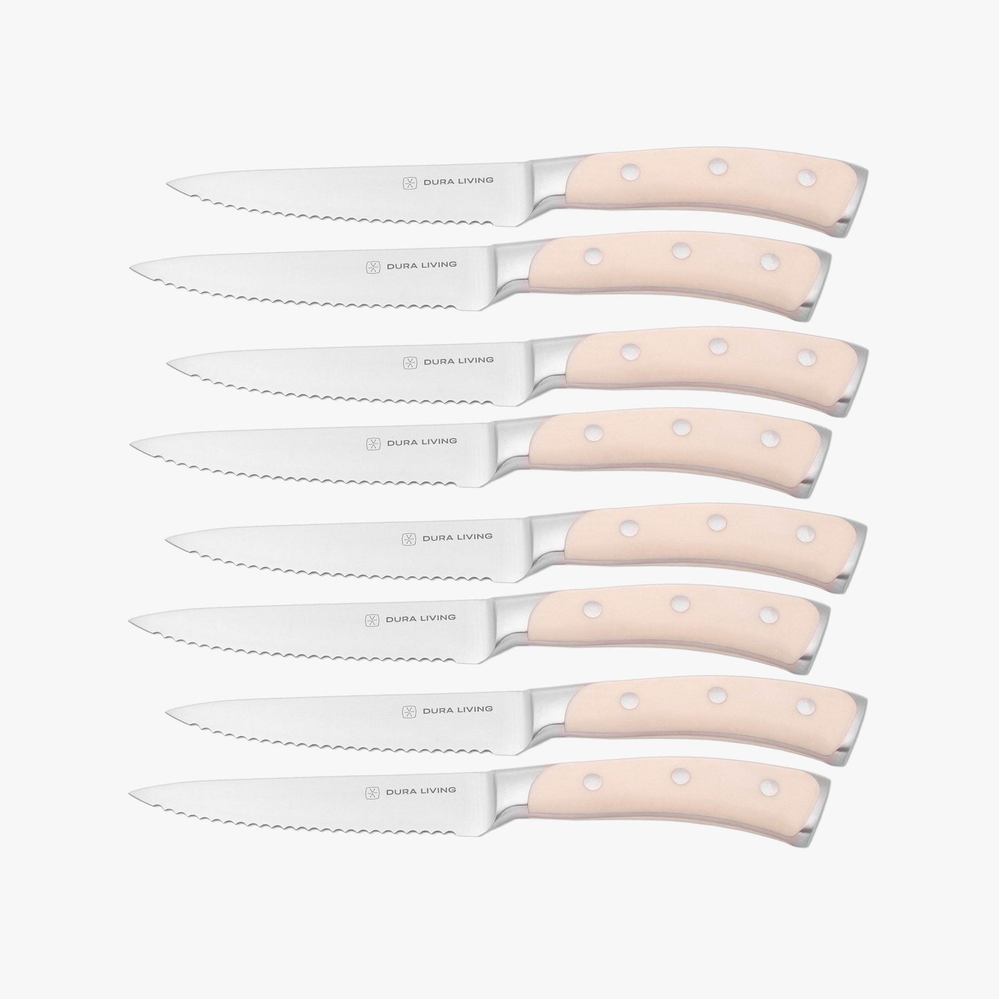 Elite Set of 8 Steak Knives - Cream - Loft&Timber