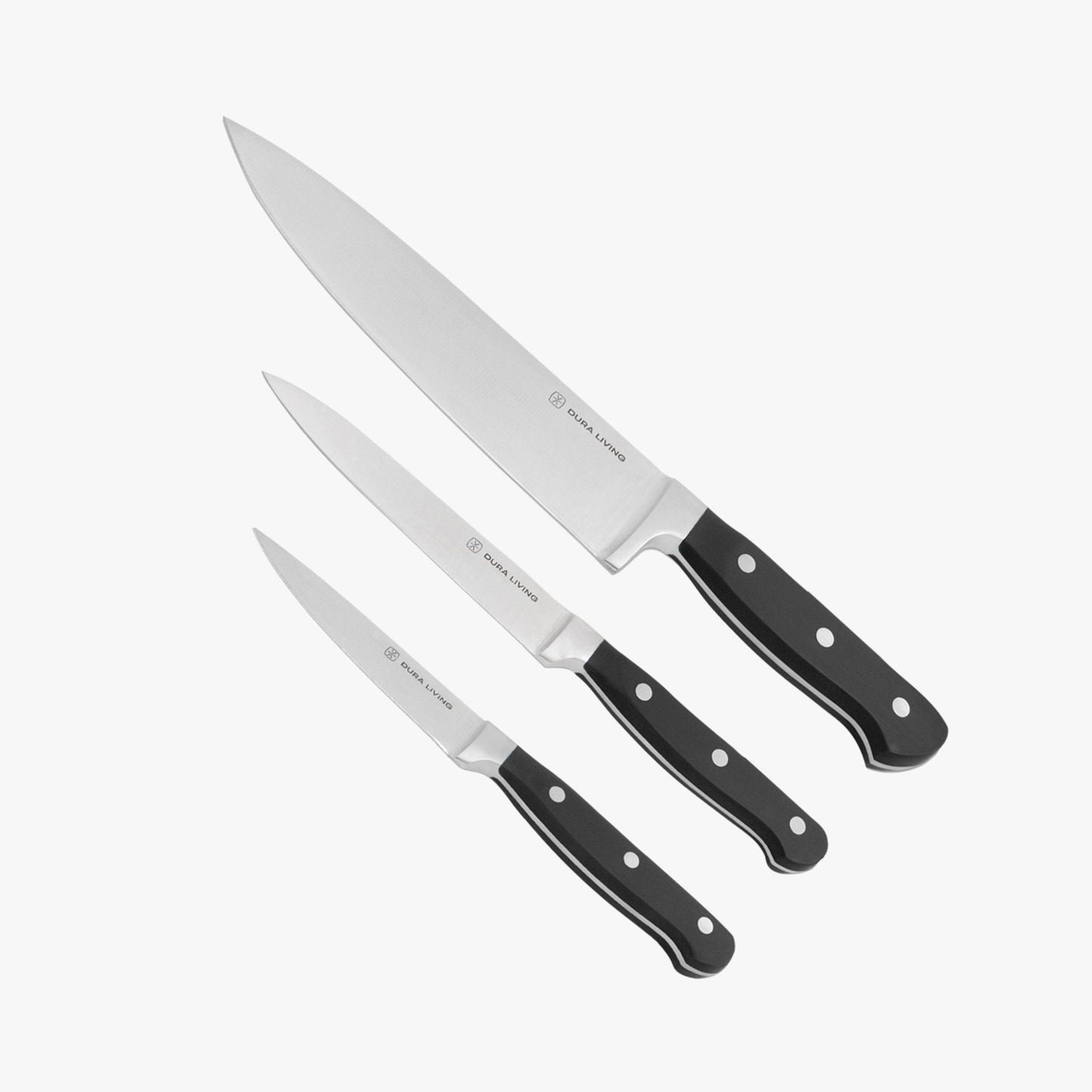 Superior 3-Piece Kitchen Knife Set- Black - Loft&Timber