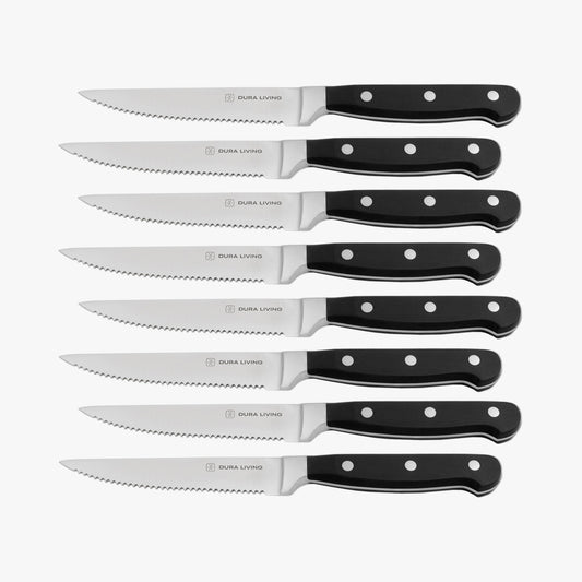 Superior Set of 8 Steak Knives - Black-0