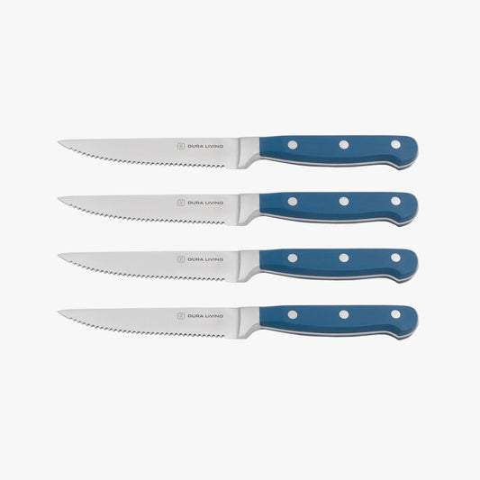 Superior Set of 4 Steak Knives - Royal Blue - Loft&Timber