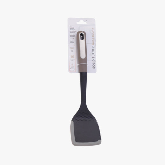 Silicone Scratch and Heat Resistance Edge Solid Turner, Grey - Loft&Timber
