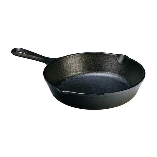 8-inch Pre-Seasoned Cast Iron Skillet Frying Pan with Pour Spouts Made in USA - Loft&Timber