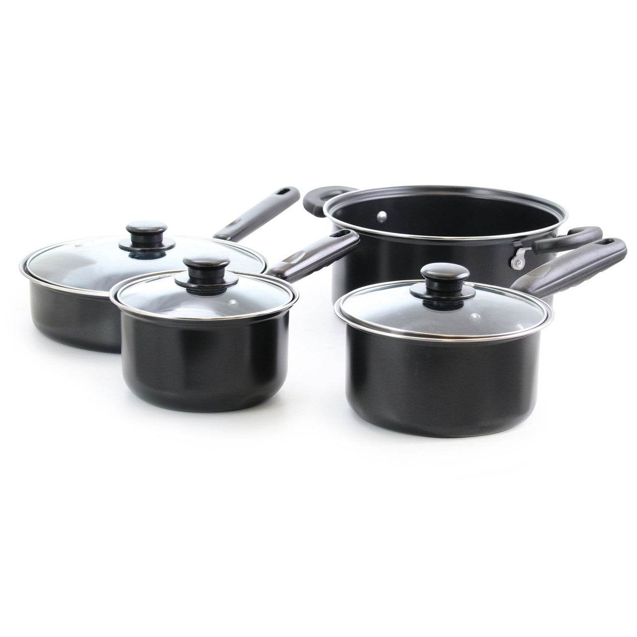 Better Chef 7 Piece Deluxe Non-Stick Cookware Set in Black - Loft&Timber