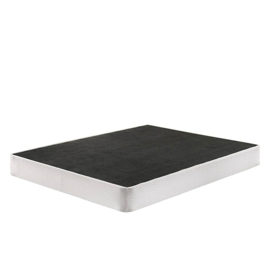 Full size 8-inch Metal Frame Box-Spring Mattress Foundation with Cover - Loft&Timber