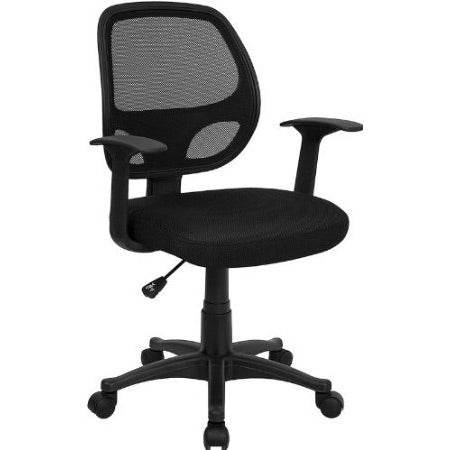Black Mesh Mid-Back Office Chair - Loft&Timber