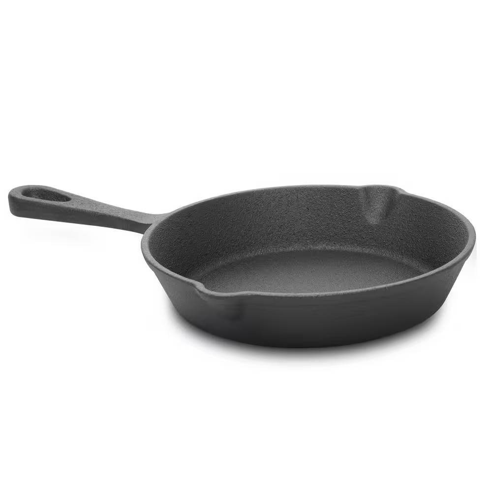 3-Piece Cast Iron Cookware Set with 8-inch 6-inch and 10-inch Skillet Frying Pan - Loft&Timber