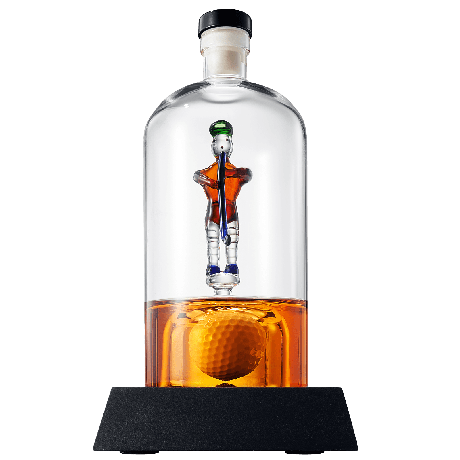 Golfer Decanter Whiskey Decanter - The Wine Savant, Golf Gifts for Both Men & Women, Golf Accessories, Golfer Gifts, Based on A Replica Human Golfing (750ml Decanter) - Loft&Timber
