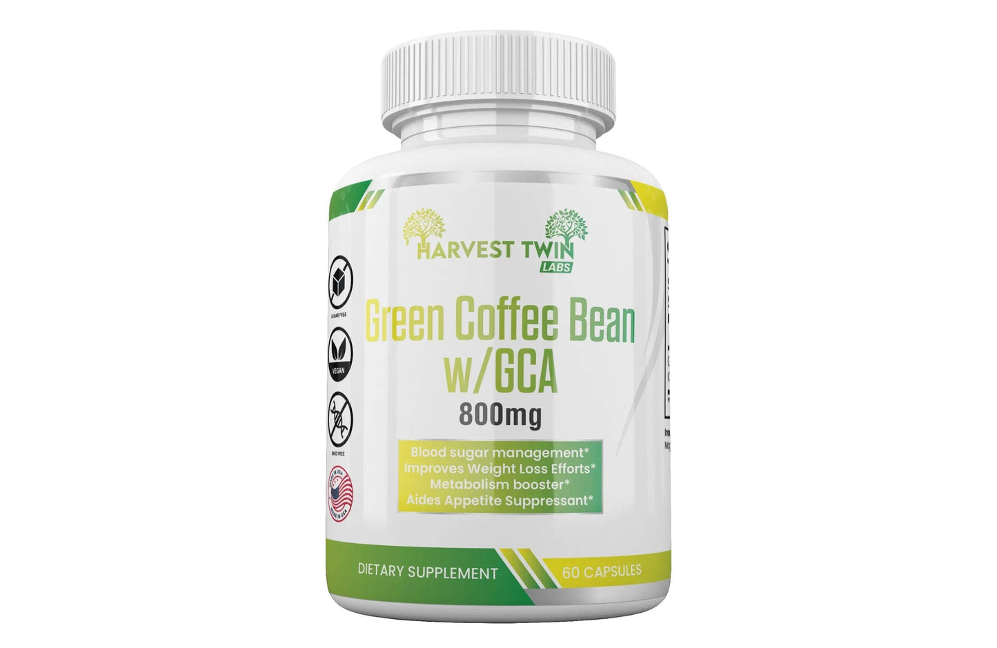 Green Coffee Bean w/GCA - 800mg - Loft&Timber