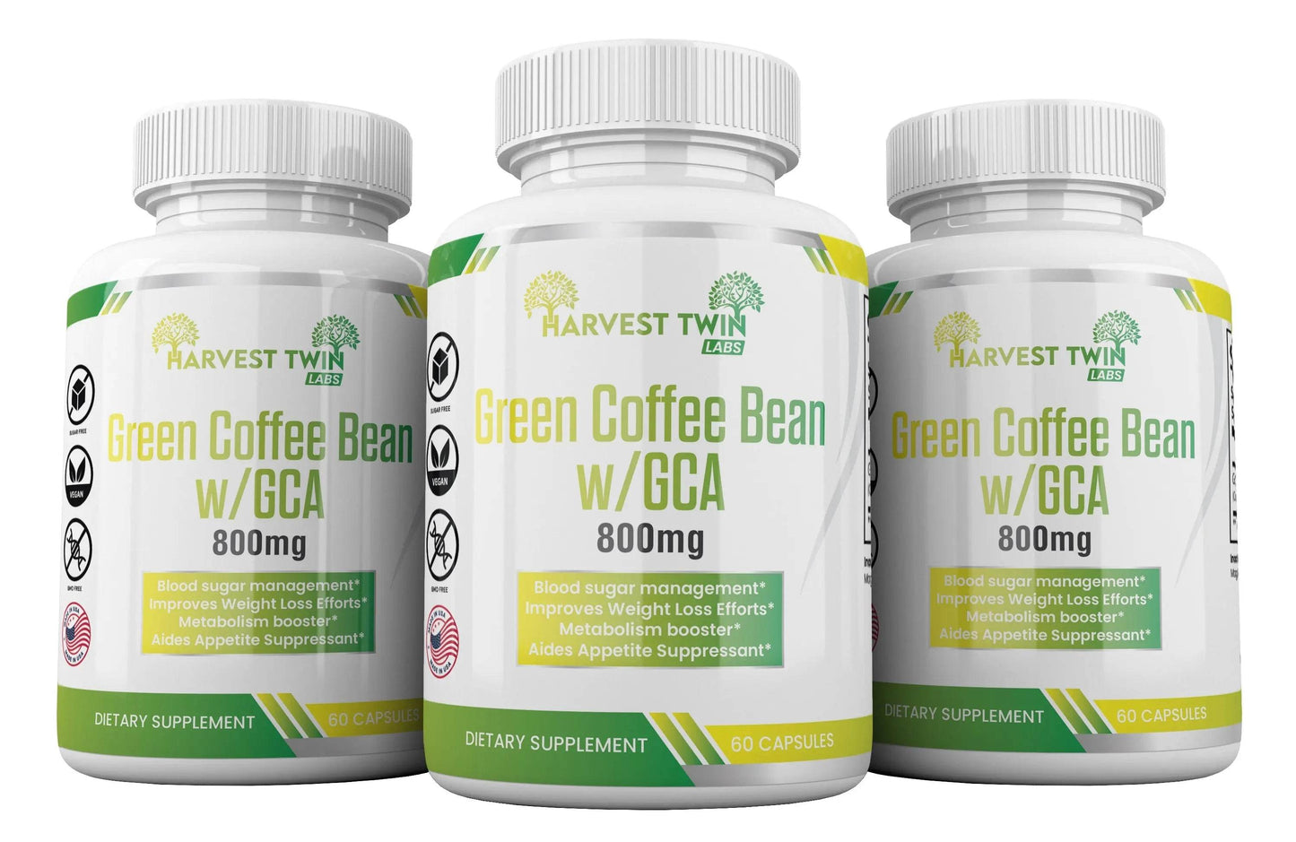Green Coffee Bean w/GCA - 800mg - Loft&Timber