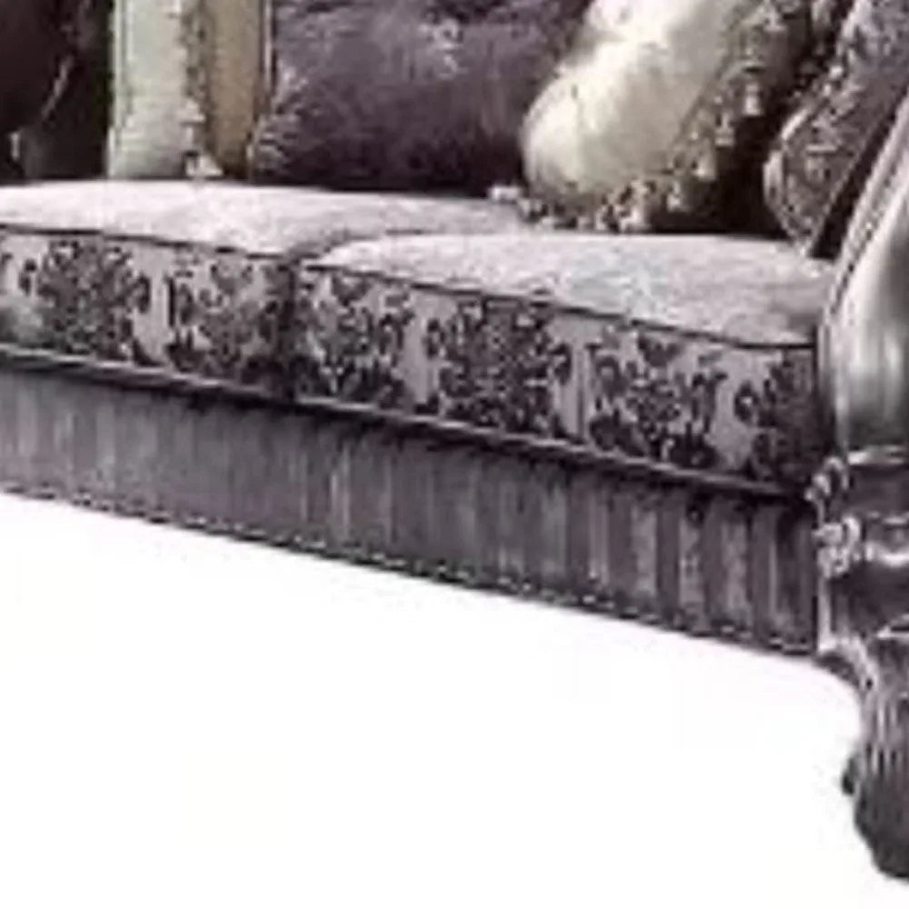 HMS 76" Purple Platinum Velvet Chesterfield Loveseat - Loft&Timber