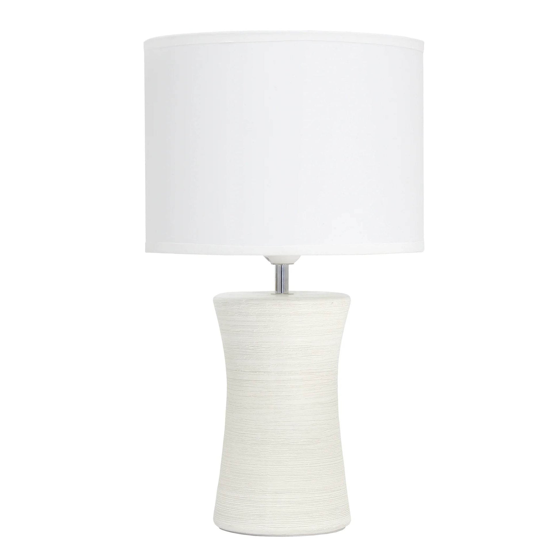 TD Simple Designs Ceramic Hourglass Table Lamps - Loft&Timber