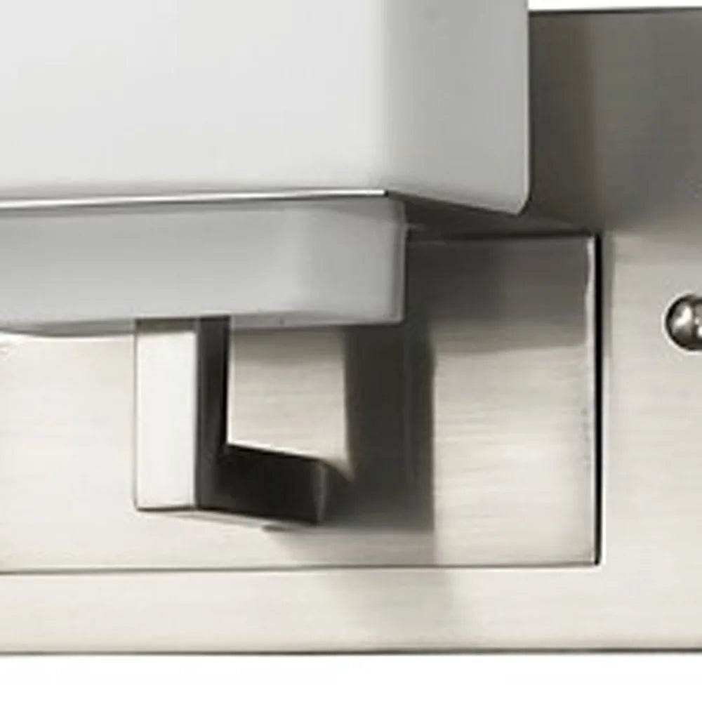 HMS Rampart 3-Light Modern Vanity Light LED with Etched Glass Shades - Loft&Timber