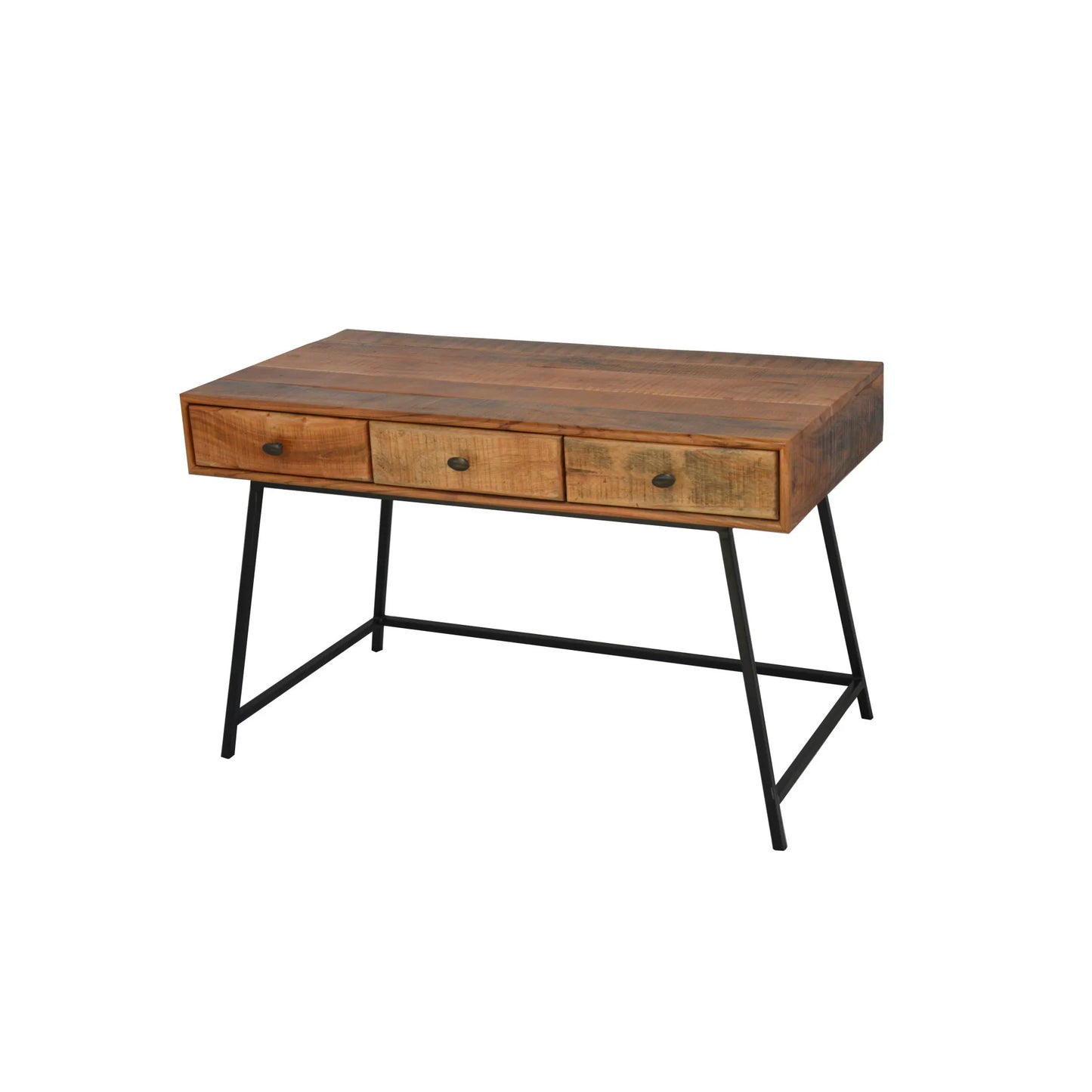 HMS 47" Solid Wood Desk in Natural and Black - Loft&Timber