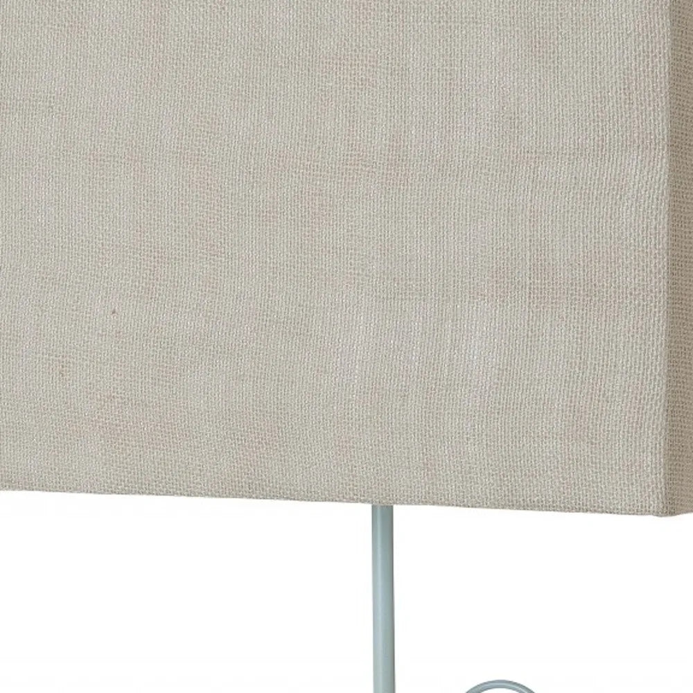 Set of Two 28" Blue Coastal Anchor Table Lamps with Beige Shade - Loft&Timber