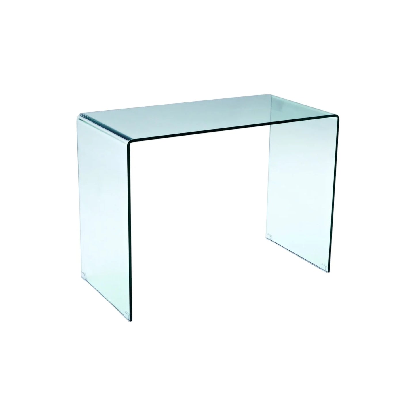 HMS 43" Clear Glass Computer Desk - Loft&Timber