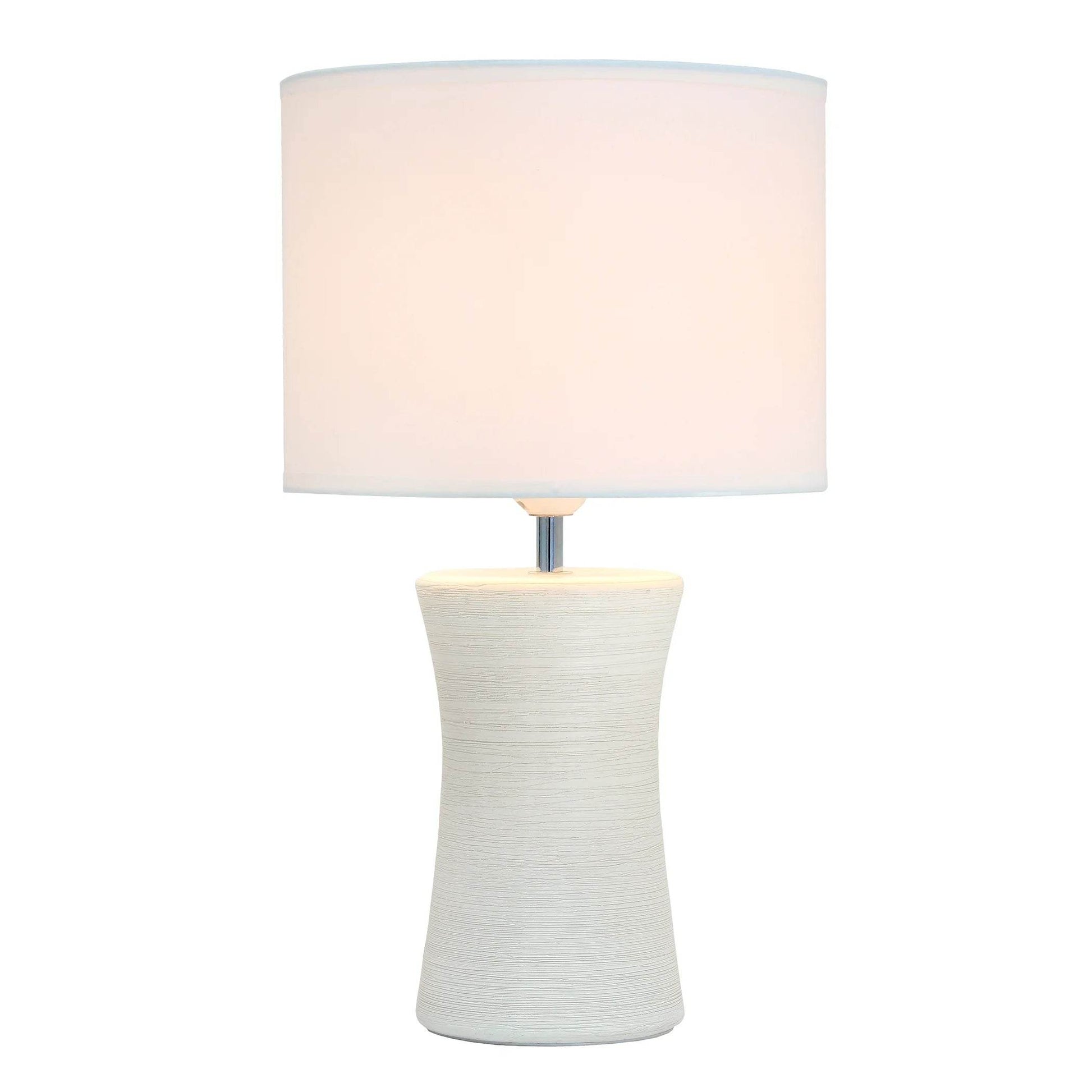 TD Simple Designs Ceramic Hourglass Table Lamps - Loft&Timber