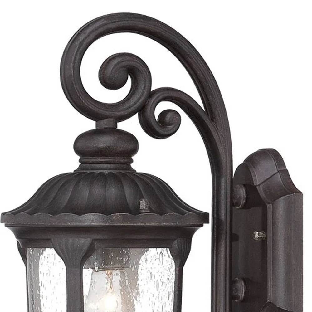 HMS Warm White Black Cast Aluminum Glass Lantern - Loft&Timber
