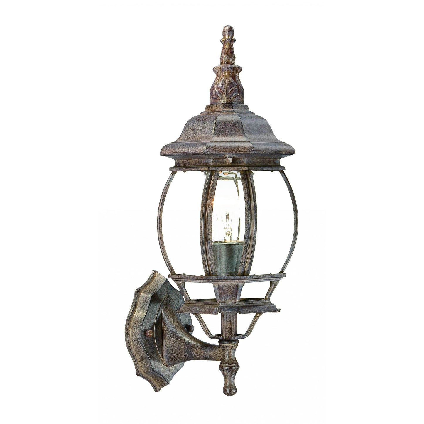 HMS Dark Brown Glass Globe Wall Light Elegant Decorative Wall Lamps - Loft&Timber