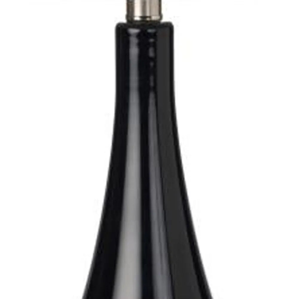 HMS Set of Two 31" Table Lamps Black and White Glass with White Empire Shade - Loft&Timber