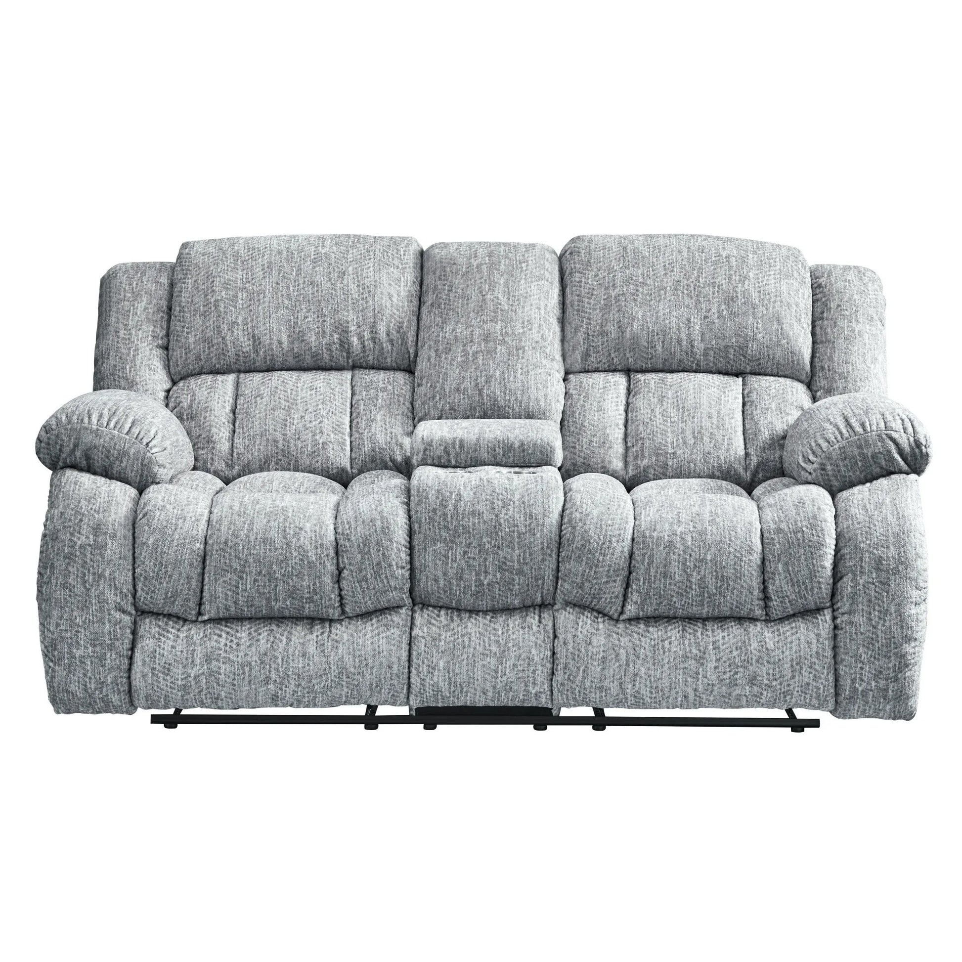 HMS 77" Light Gray Manual Reclining Loveseat - Loft&Timber