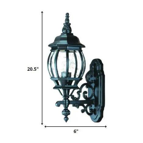 HMS Outdoor Wall Lamps Matte Black Glass Globe with Warm White Light E27 - Loft&Timber