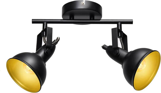 Farmhouse LED Track Lighting Black Spot Lights Low Voltage - Loft&Timber