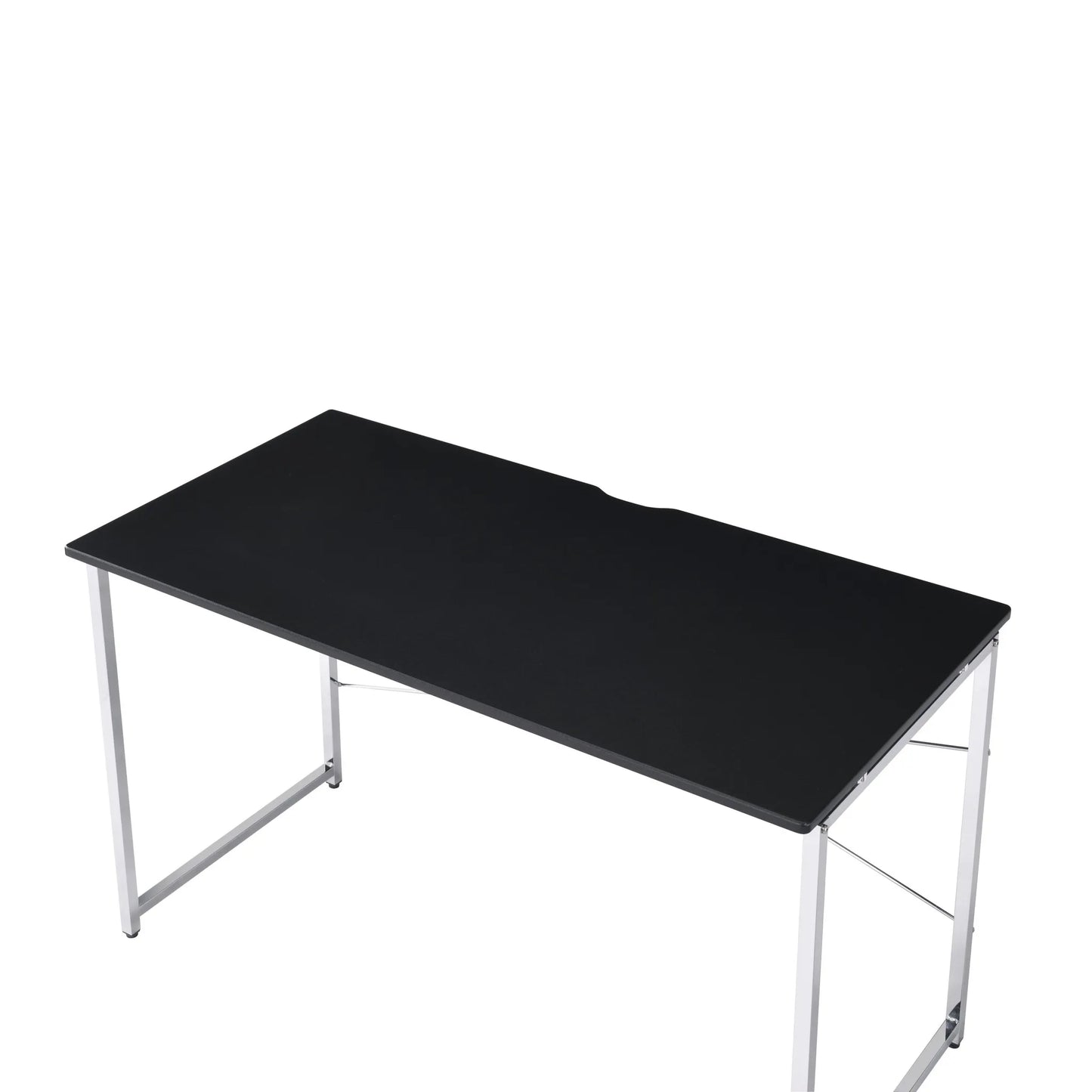 HMS 47" Black and Silver Computer Desk - Loft&Timber
