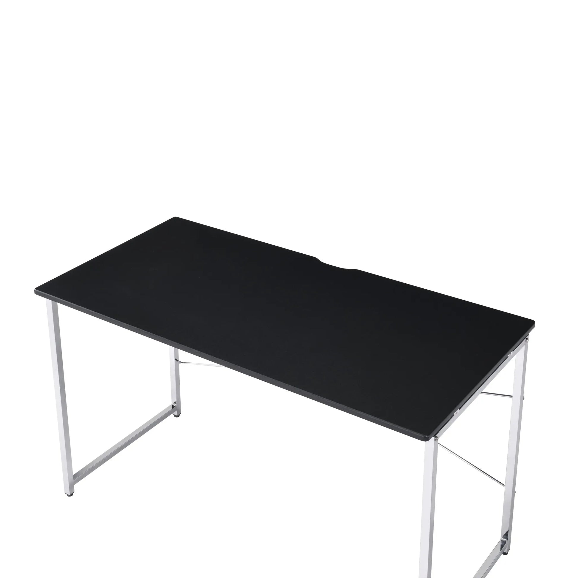 HMS 47" Black and Silver Computer Desk - Loft&Timber