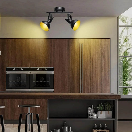 Farmhouse LED Track Lighting Black Spot Lights Low Voltage - Loft&Timber