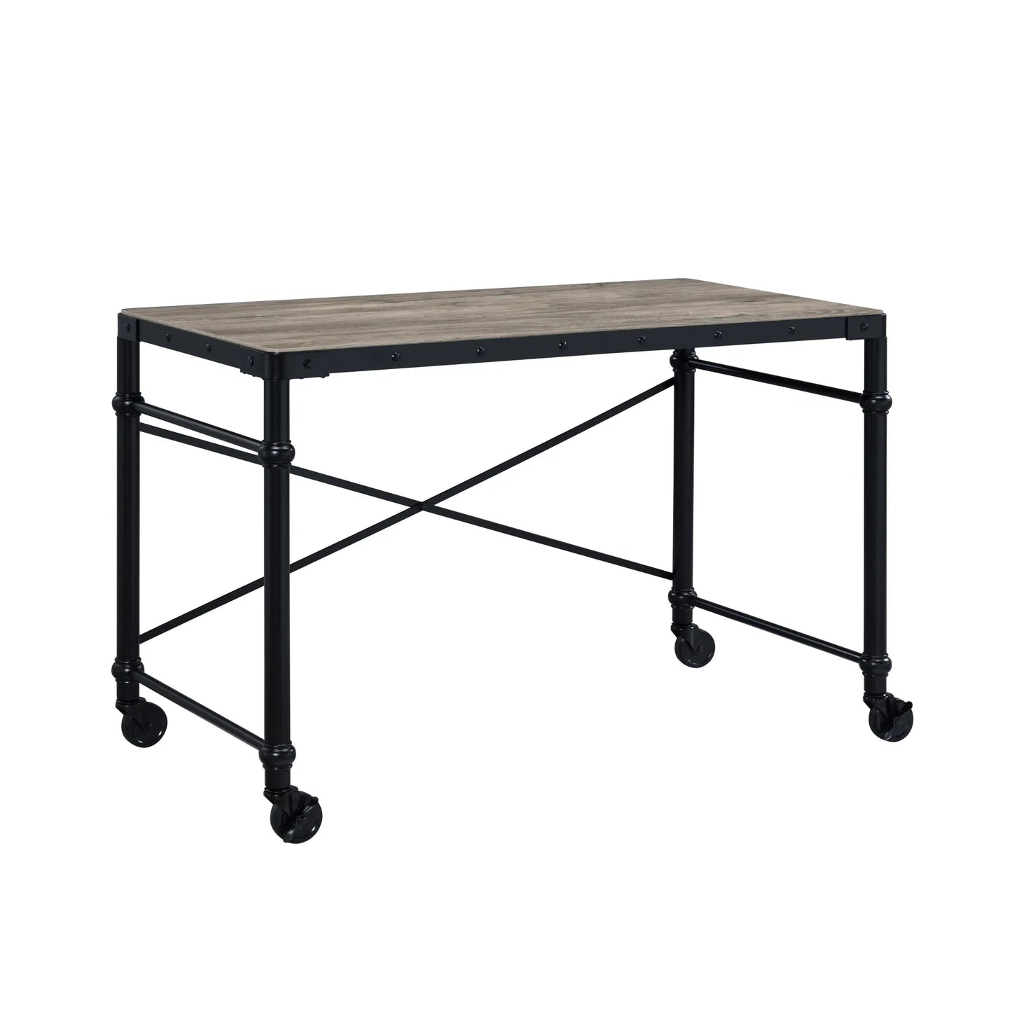 HMS 47" Brown and Black Desk - Loft&Timber