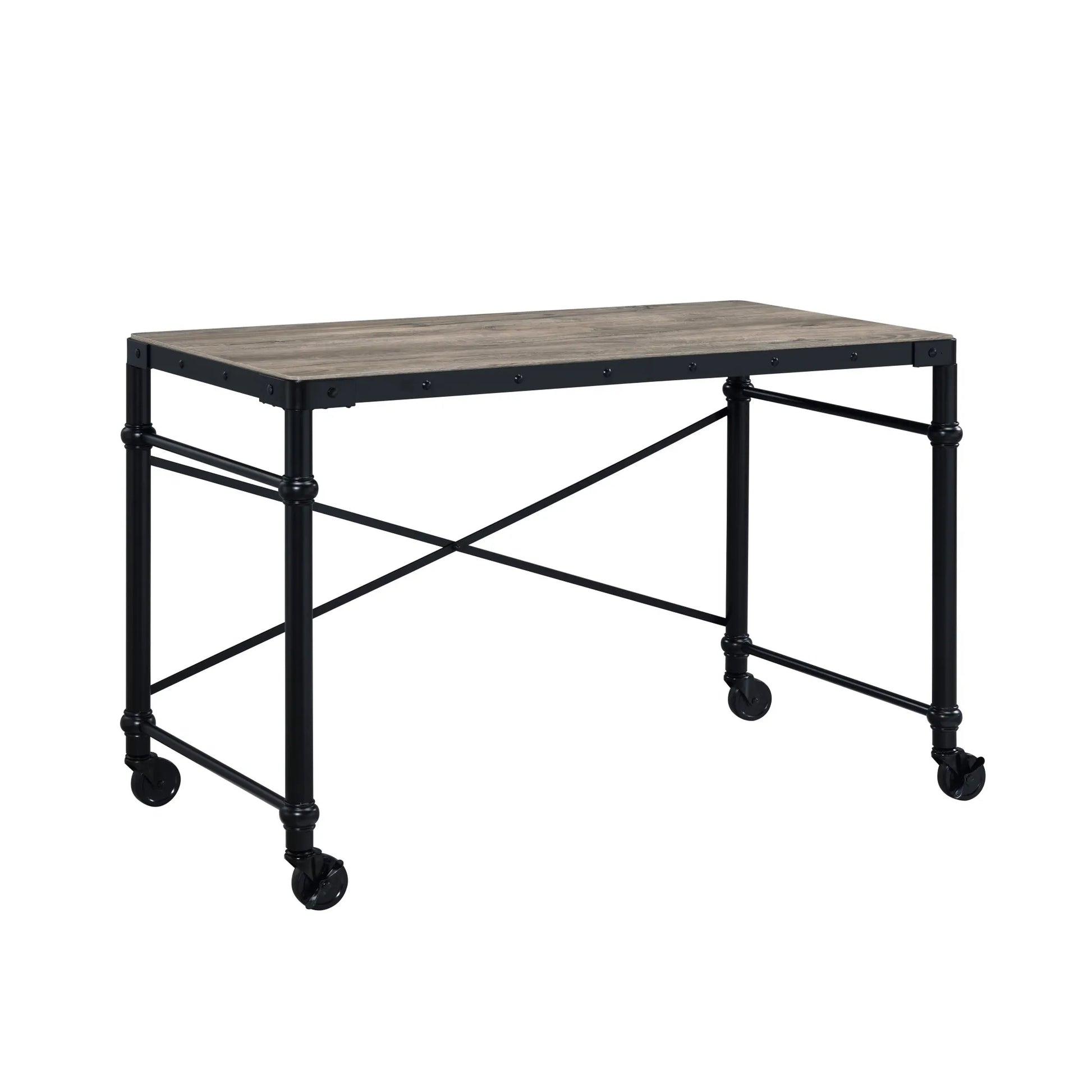 HMS 47" Brown and Black Desk - Loft&Timber