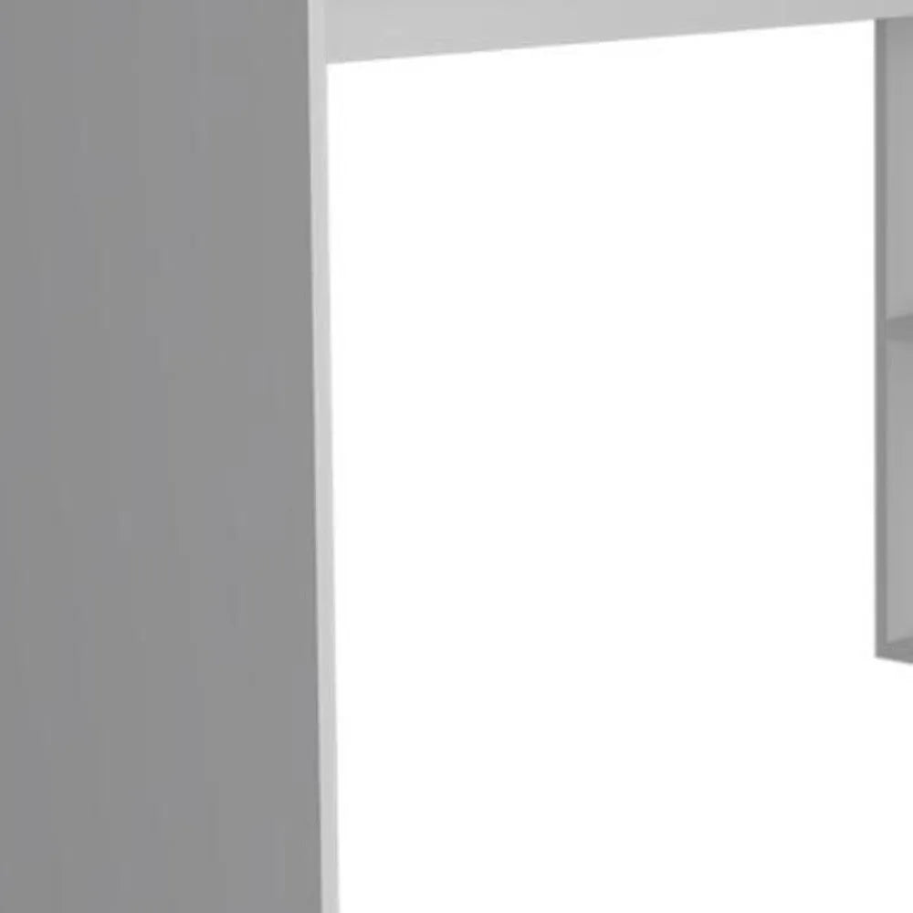 HMS 60" White Modern L-Shaped Computer Desk - Loft&Timber