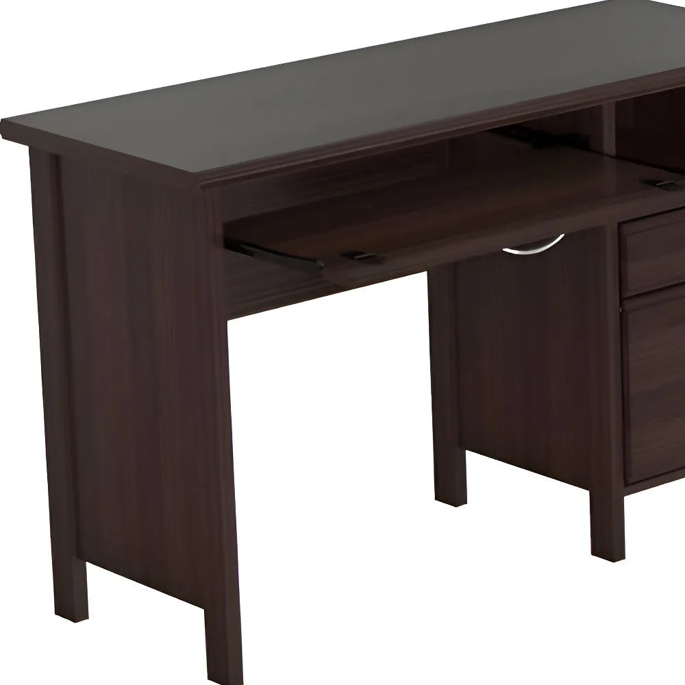 HMS Espresso 47" Computer Gaming Desk with Two Drawers - Loft&Timber