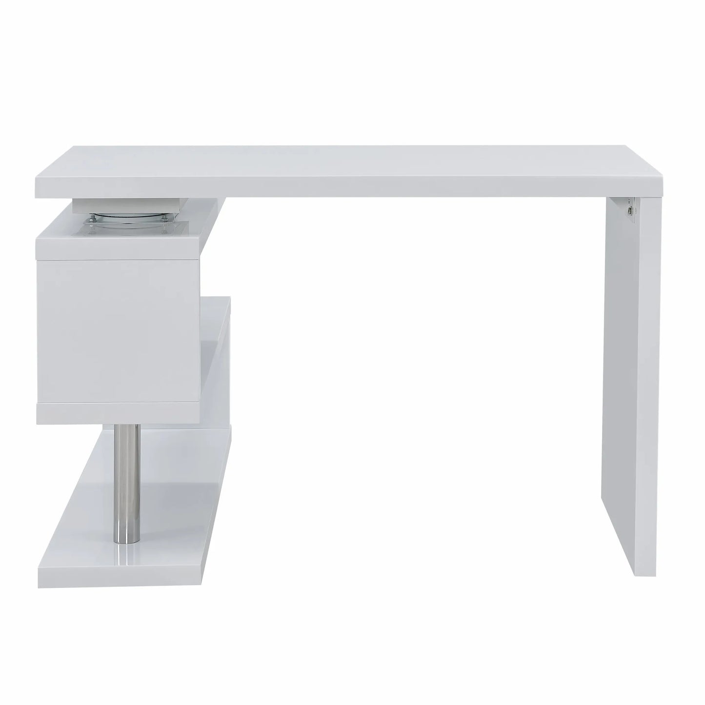 HMS 45" Solid Wood White Corner Desk - Loft&Timber