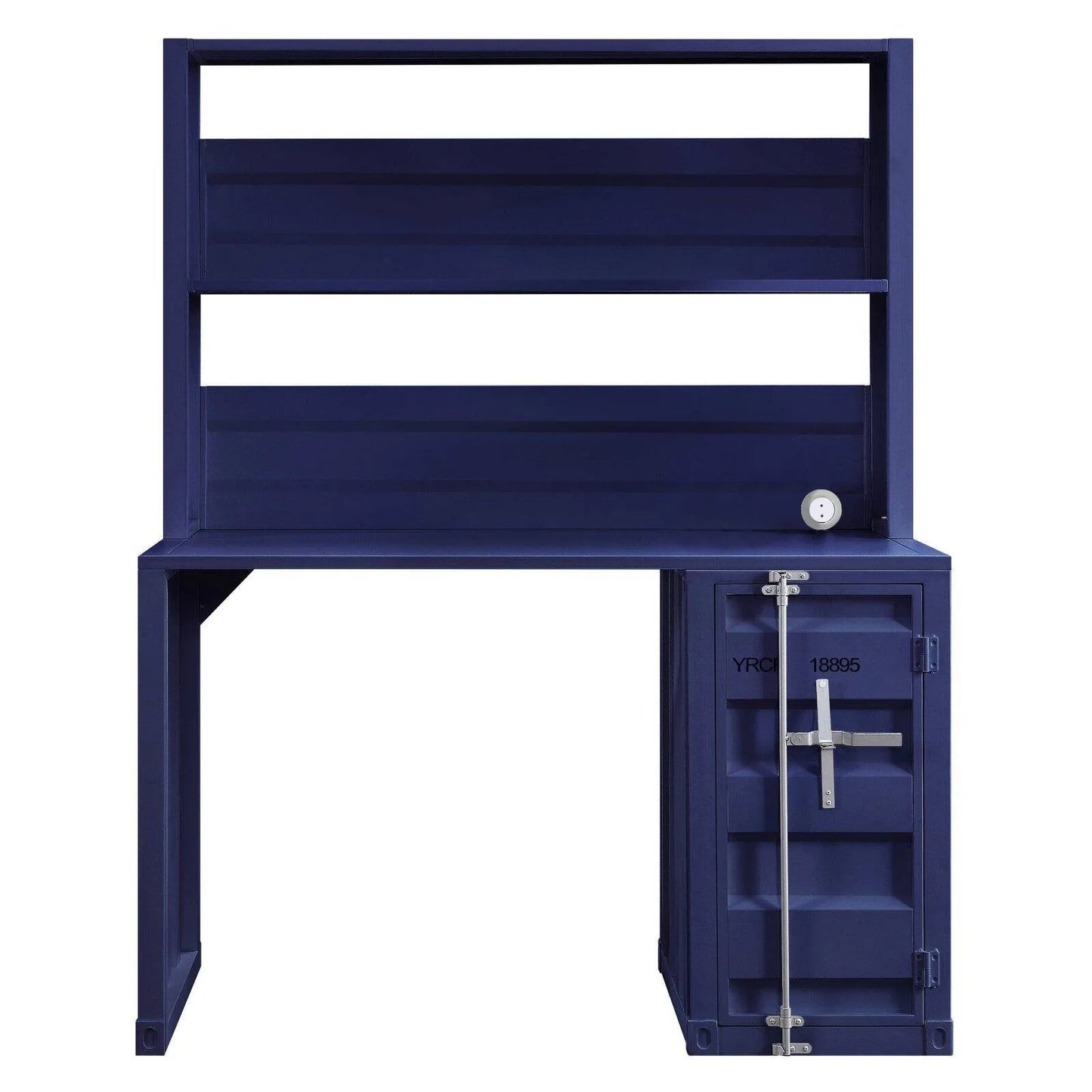 HMS 47" Blue Iron Computer Desk with Comfortable Writing Surface - Loft&Timber