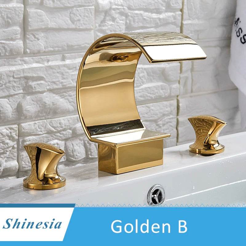 Shinesia Luxury Golden Bathroom - Loft&Timber