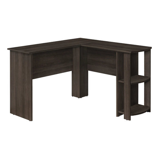 HMS 47" Brown Wood Corner Computer Desk - Loft&Timber