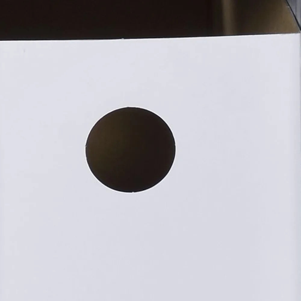 HMS 37" Antiqued White Computer Desk with Shelf Drawers - Loft&Timber