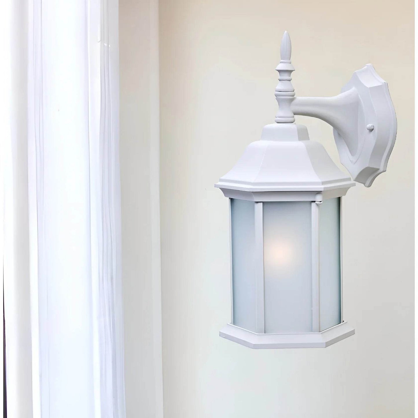 HMS Outdoor Wall Lamps White Frosted Glass - Loft&Timber