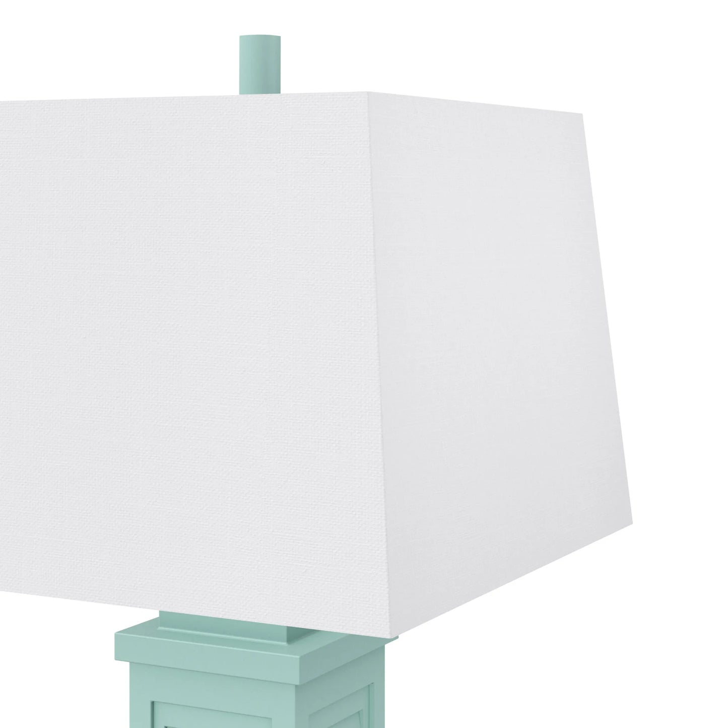 HMS Set of Two 32" Turquoise Seahorse Shutter USB Table Lamps with White Shade - Loft&Timber