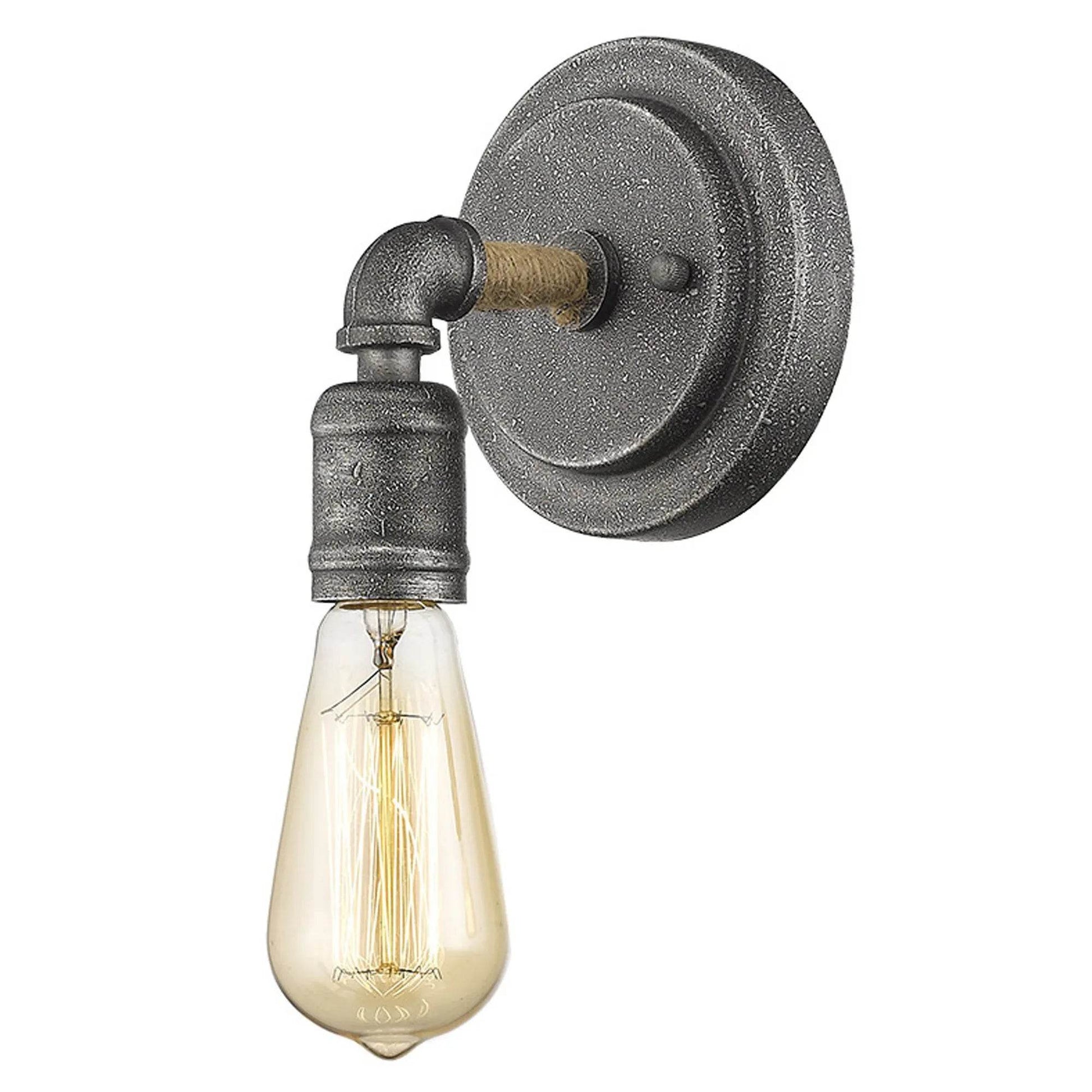 HMS Modern Textured Gray Wall Sconces 220V LED Wall Lamps with Warm White Light - Loft&Timber
