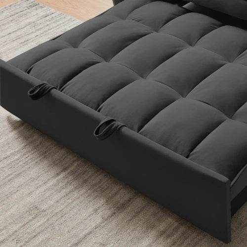 Black FCJ Loveseat Futon - Loft&Timber