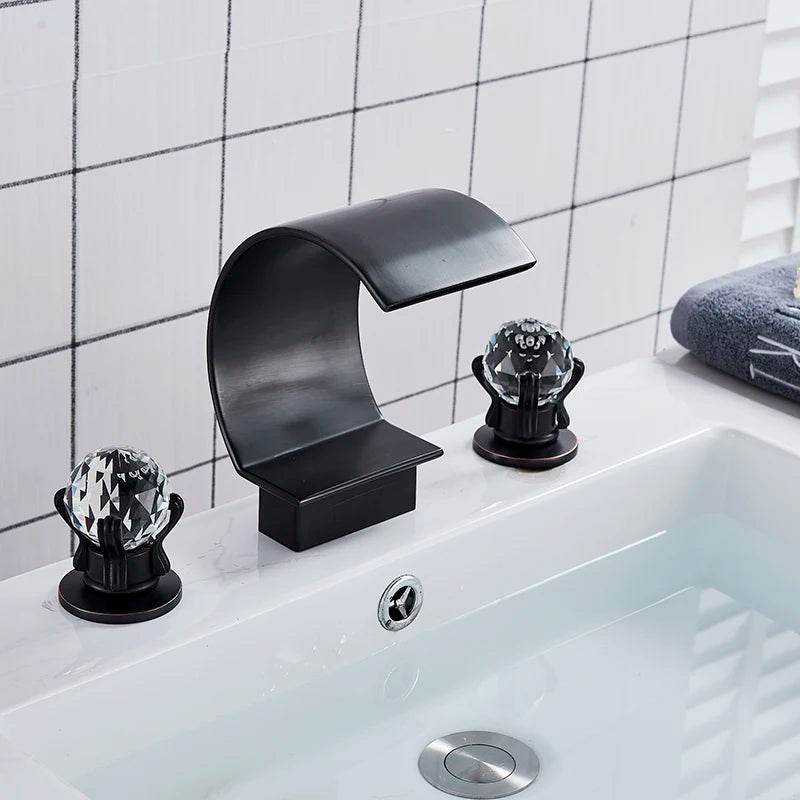 Black Bathroom Basin Faucet Brass - Loft&Timber