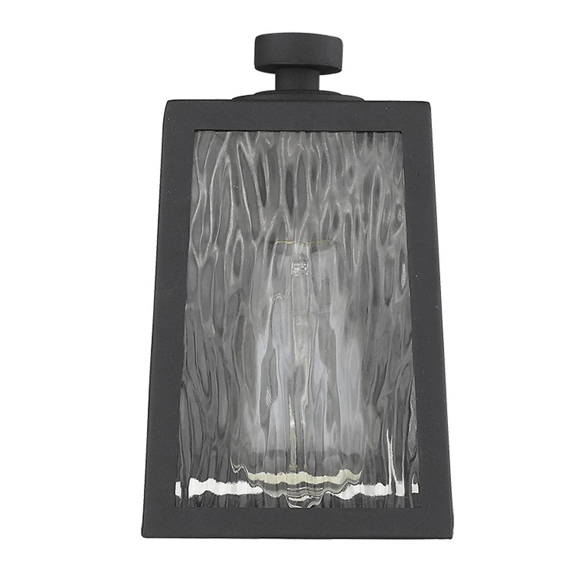HMS Matte Black Glass Panels for Outdoor Wall Light Premium Wall Lamps - Loft&Timber