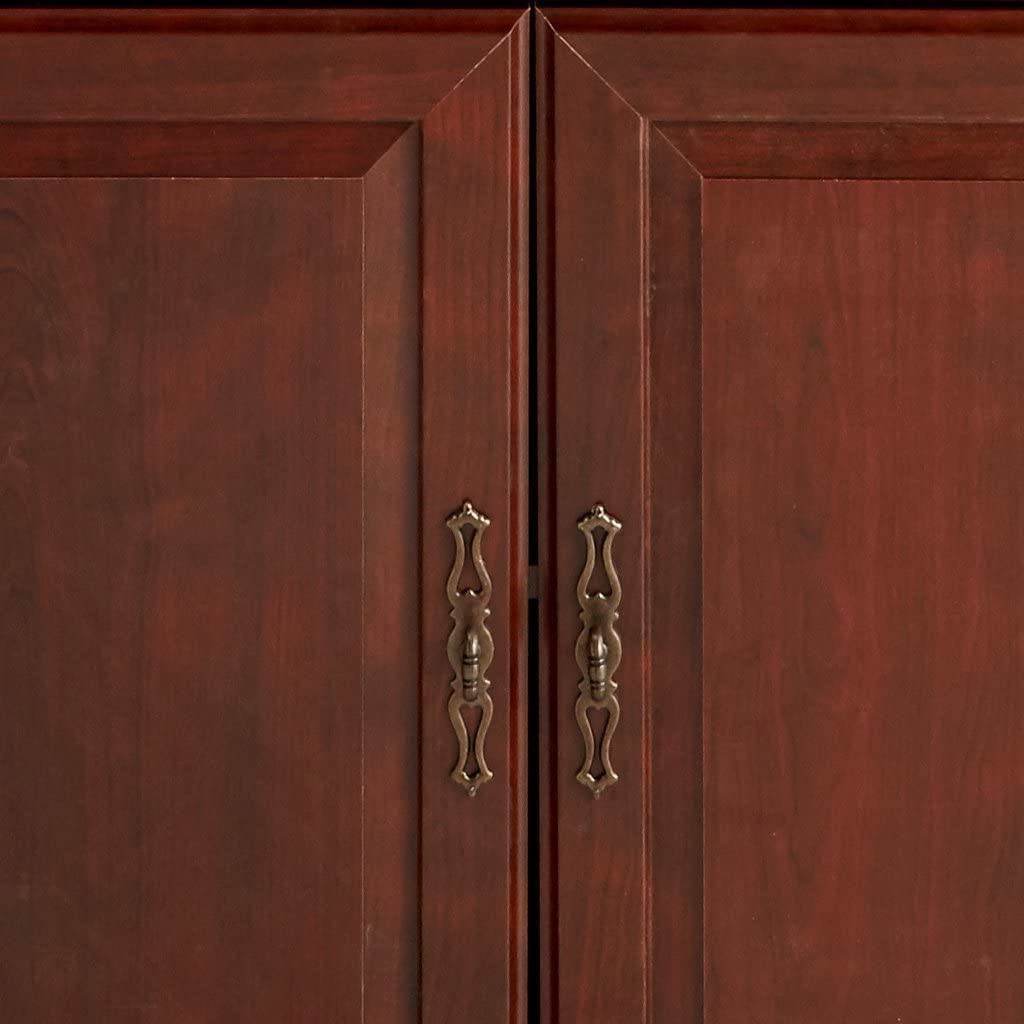 71-inch High 3-Shelf Wooden Bookcase with Storage Drawer in Cherry Finish - Loft&Timber