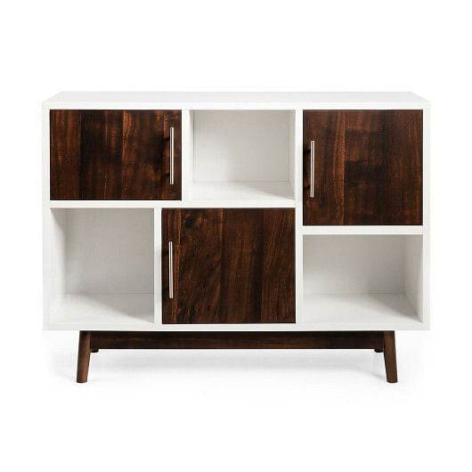 Wood Display Sideboard Storage Cabinet with Storage Compartments - Loft&Timber